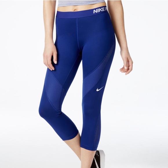 nike dri fit leggings blue